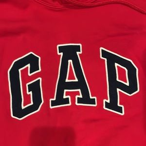 Gap 2 piece red sweatsuit size large. Sweat shirt and matching pants.